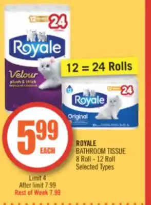 Shoppers Drug Mart Royale bathroom tissue offer