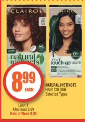 Shoppers Drug Mart Natural instincts hair colour offer