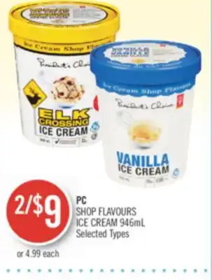 Shoppers Drug Mart Pc shop flavours ice cream offer