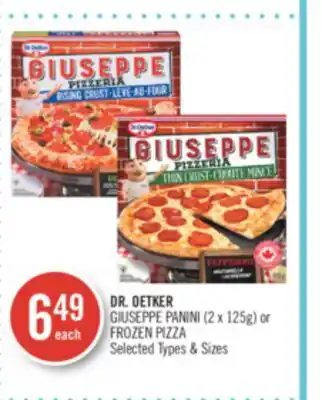 Shoppers Drug Mart Dr. oetker giuseppe panini (2x125 g) or frozen pizza offer