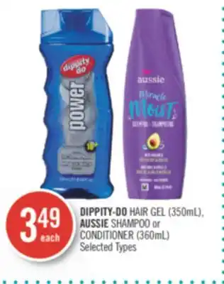 Shoppers Drug Mart Dippity-do hair gel (350ml), aussie shampoo or conditioner (360ml) offer