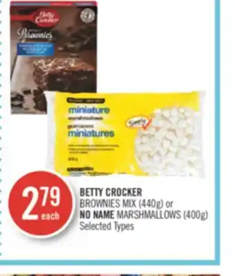 Shoppers Drug Mart Betty crocker brownies mix (440g) or no name marshmallows (400g) offer