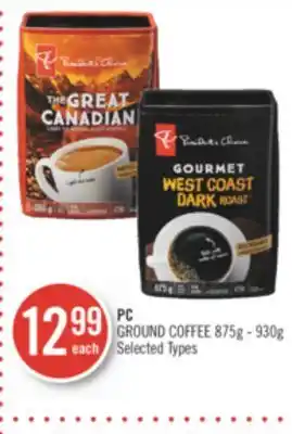Shoppers Drug Mart Pc ground coffee 875g - 930g offer