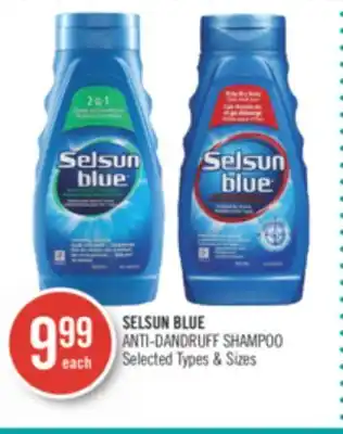 Shoppers Drug Mart Selsun blue anti-dandruff shampoo offer