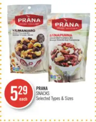 Shoppers Drug Mart Prana snacks offer
