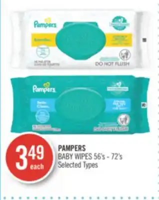 Shoppers Drug Mart Pampers baby wipes offer
