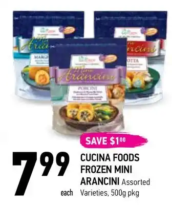Coppa's Fresh Market Cucina foods frozen mini arancini offer