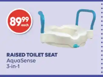 Wellwise by Shoppers Raised toilet seat aquasense offer