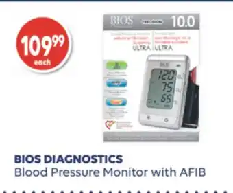 Wellwise by Shoppers Bios diagnostics blood pressure monitor with afib offer