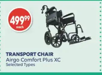 Wellwise by Shoppers Transport chair airgo comfort plus xc offer
