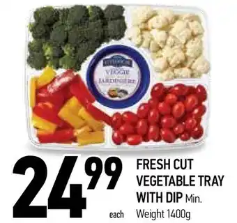 Coppa's Fresh Market Fresh cut vegetable tray with dip offer