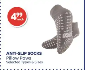 Wellwise by Shoppers Anti-slip socks pillow paws offer