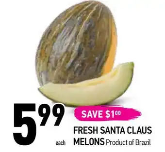 Coppa's Fresh Market Fresh santa claus melons offer
