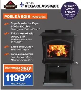 Patrick Morin J.a. roby inc. wood stove offer