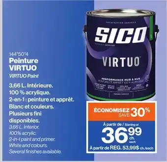 Patrick Morin Sico virtuo paint offer
