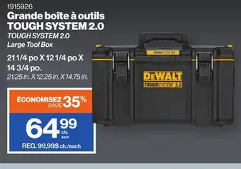 Patrick Morin Dewalt tough system 2.0 large tool box offer