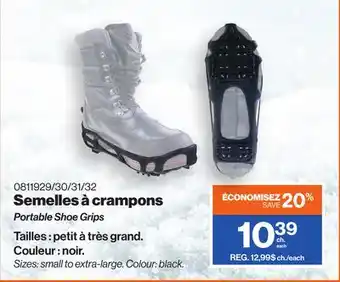 Patrick Morin Portable shoe grips offer