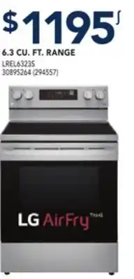 RONA Lg 6.3 cu. ft. range offer