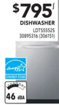 RONA Lg dishwasher offer