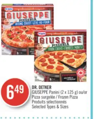 Pharmaprix Dr. oetker giuseppe (2 x 125g) or pizza frozen pizza offer