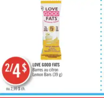 Pharmaprix Love good fats lemon bars offer