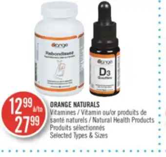 Pharmaprix Orange naturals vitamin or natural health products offer