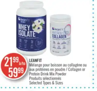 Pharmaprix Leanfit collagen or protein drink max powder offer