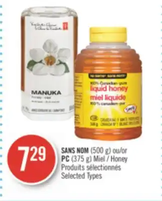 Pharmaprix No name (500 g) or pc (375 g) honey offer