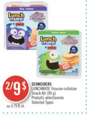 Pharmaprix Schneiders lunchmate snack kit (90 g) offer