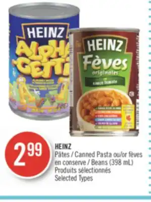 Pharmaprix Heinz canned pasta or beans offer