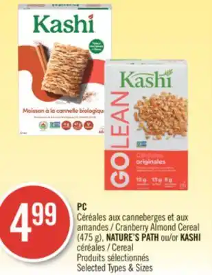 Pharmaprix Pc cranberry almond cereal (475 g), nature's path offer