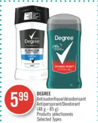 Pharmaprix Degree antiperspirant/deodorant offer