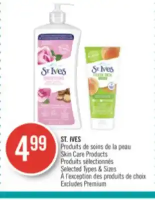 Pharmaprix St. ives skin care products offer