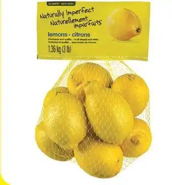 Wholesale Club Naturellement imparfaits citrons, 3 lb offer