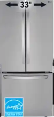 Réno Dépôt Lg 25 cu. ft. refrigerator, 33 offer