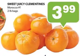 SWEET JUICY CLEMENTINES 2 lb bags