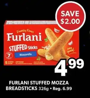FURLANI STUFFED MOZZA BREADSTICKS 326g
