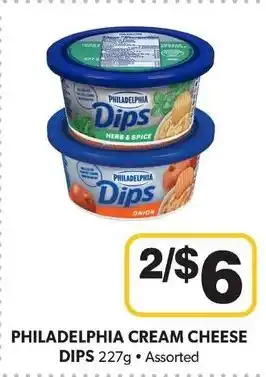 Colemans PHILADELPHIA CREAM CHEESE DIPS 227g offer