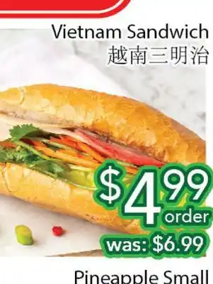 Ample Food Market Vietnam sandwich offer