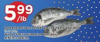 Kim Phat Whole fresh seabream 600/800 offer