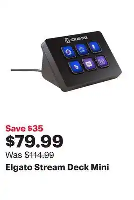 Best Buy Elgato stream deck mini offer