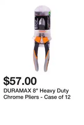 Dollarama Duramax 8 heavy duty chrome pliers - case of 12 offer