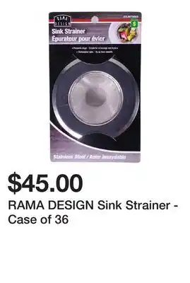 Dollarama Rama design sink strainer - case of 36 offer