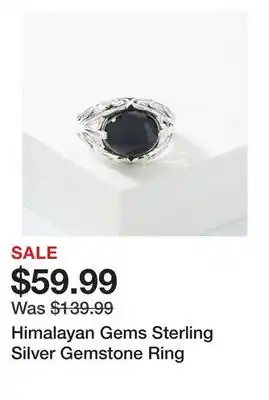 TSC Stores Himalayan gems sterling silver gemstone ring offer