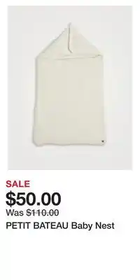 Holt Renfrew Petit bateau baby nest offer