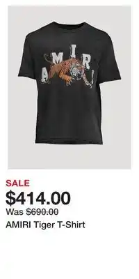 Holt Renfrew Amiri tiger t-shirt offer