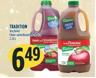 Marché Adonis Tradition jus offer