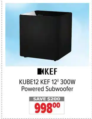 2001 Audio Video Kef 12 300w powered subwoofer offer