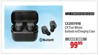2001 Audio Video Sennheiser cx true wiress earbuds w/charging case offer