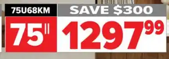 2001 Audio Video Hisense 75 uled 4k tv offer